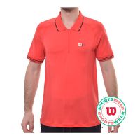 Herren Tennispoloshirt Wilson Series Seamless Polo - infrared