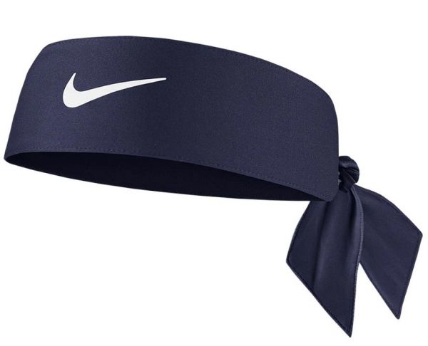 Tennis Bandana Nike Dri-Fit Head Tie 4.0 - midnight navy/white