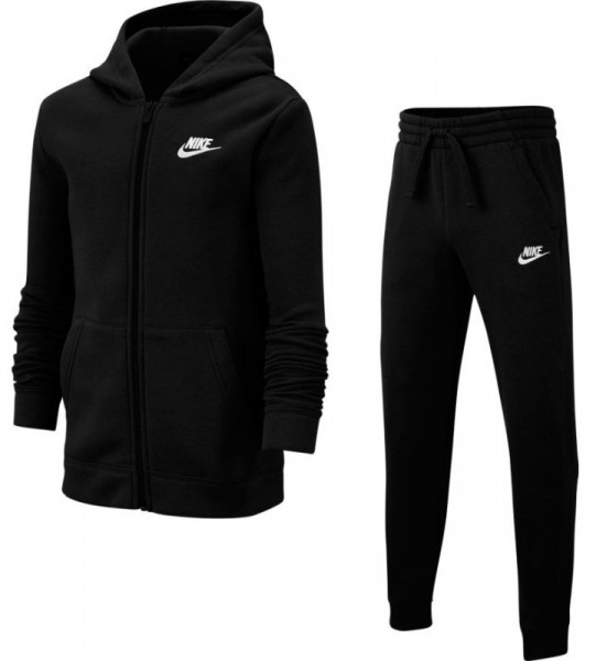 Dres młodzieżowy Nike Boys NSW Track Suit BF Core - black/black/black/white