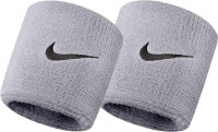 Riešo apvijos Nike Swoosh Wristbands - matte silver/black