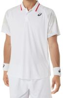 Herren Tennispoloshirt Asics Court Graphic Polo-Shirt - brilliant white