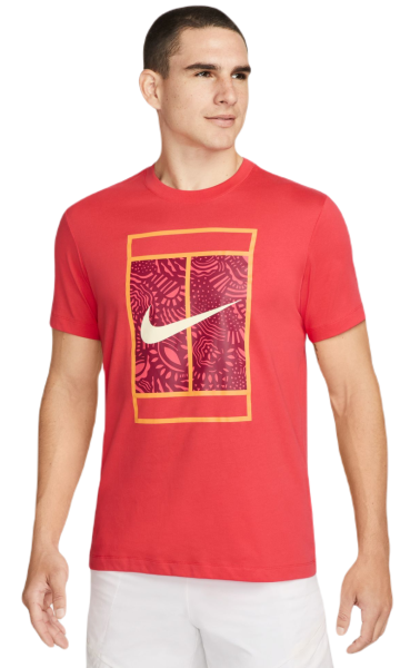 T-shirt pour hommes Nike Court Dri-Fit Tennis T-Shirt - track red