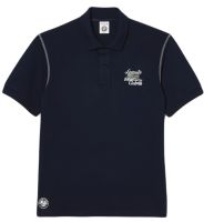 Męskie polo tenisowe Lacoste Sport Roland Garros Edition Pique Polo Shirt - bleu marine