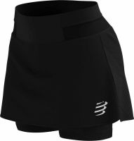 Ženska teniska suknja Compressport Performance Skirt - black Ženska teniska suknja Compressport Performance Skirt - black