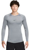 Abbigliamento compressivo Nike Pro Dri-FIT Tight Long-Sleeve Fitness Top - smoke grey/black