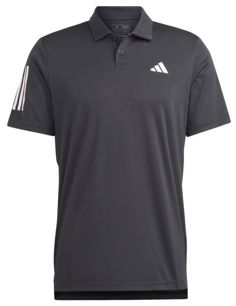 Men's Polo T-shirt Adidas Club 3-Stripes Tennis Polo Shirt - black