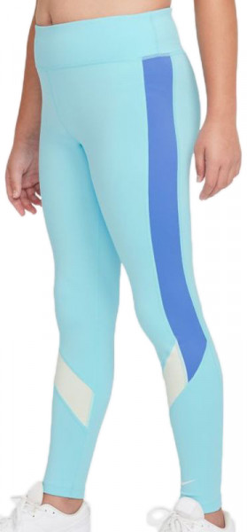 Spodnie dziewczęce Nike Dri-Fit One Legging G - copa/cashmere/polar/white