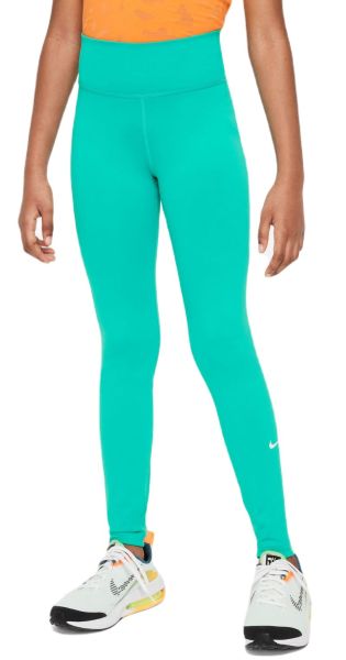 Панталон за момичета Nike Dri-Fit One Legging - clear jade/white