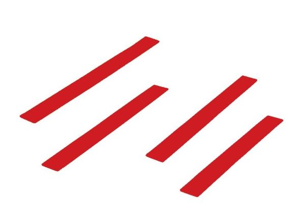 Marqueurs d'entraînement Yakimasport Strip Marker 10P - red
