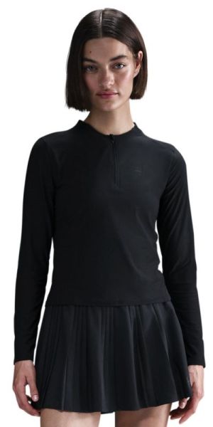 Women's long sleeve T-shirt Nike Court Advantage Dri-Fit Mid-Layer Tennis Top - Black