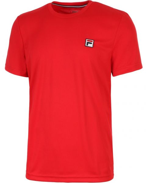 Herren Tennis-T-Shirt Fila T-shirt Dani - fila red