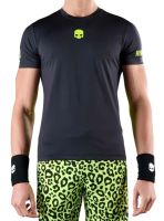 Teniso marškinėliai vyrams Hydrogen Panther Tech T-Shirt - black/yellow fluo