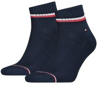 Socks Tommy Hilfiger Men Iconic Quarter 2P - dark navy
