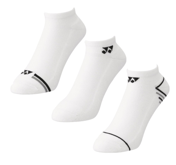 Chaussettes de tennis Yonex Low Cut 3P - white