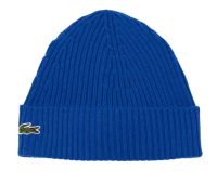 Ziemas cepure Lacoste Unisex Ribbed Wool Beanie - Zils