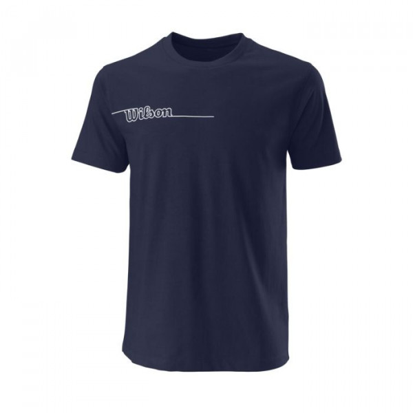 Herren Tennis-T-Shirt Wilson Team II Tech Tee Men - team navy