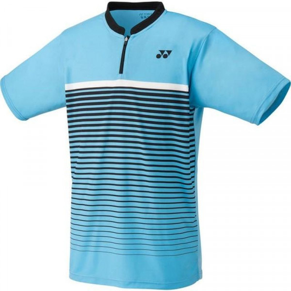 Men's Polo T-shirt Yonex Crew Neck Polo Shirt Half Zip M - sky blue