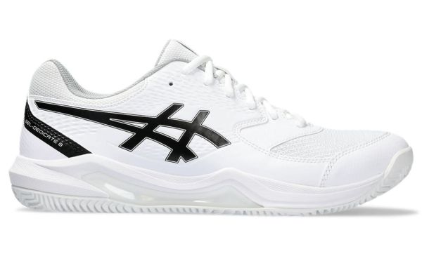 Zapatillas de tenis para hombre Asics Gel-Dedicate 8 Clay - white/black