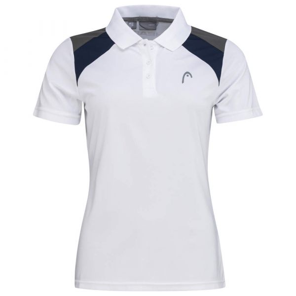Polo pour femmes Head Club 22 Tech Polo Shirt W - white/dark blue