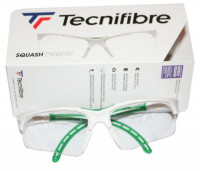 Squash okuliare Tecnifibre Protection Glasses - white/green
