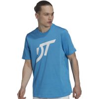 Tricouri bărbați Adidas Thiem Logo Grafic Tee - pulse blue