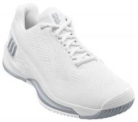 Vīriešiem tenisa apavi Wilson Rush Pro 4.0 M - white/white/pearl blue