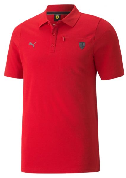 Мъжка тениска с якичка Puma Ferrari Style Polo - rosso corsa