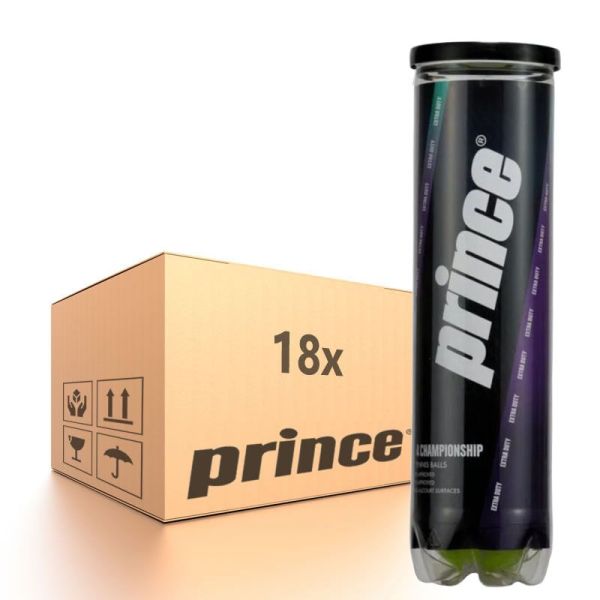 Scatola di palline da tennis Prince Championship - 18 x 4B