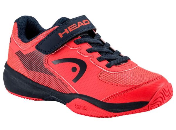 Juniorskie buty tenisowe Head Sprint Velcro 3.0 - fiery coral/blueberry