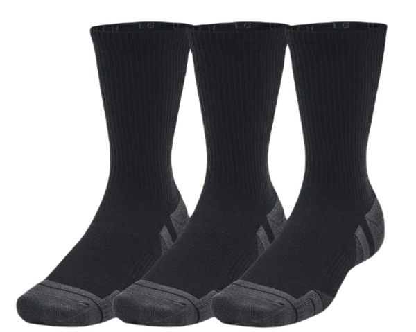 Tennissocken Under Armour Performance Tech Crew Socks 3-Pack - black/jet gray
