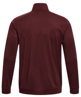Tenisa džemperis vīriešiem Under Armour Sportsyle Tricot Jacket - dark maroon/white Tenisa džemperis vīriešiem Under Armour Sportsyle Tricot Jacket - dark maroon/white