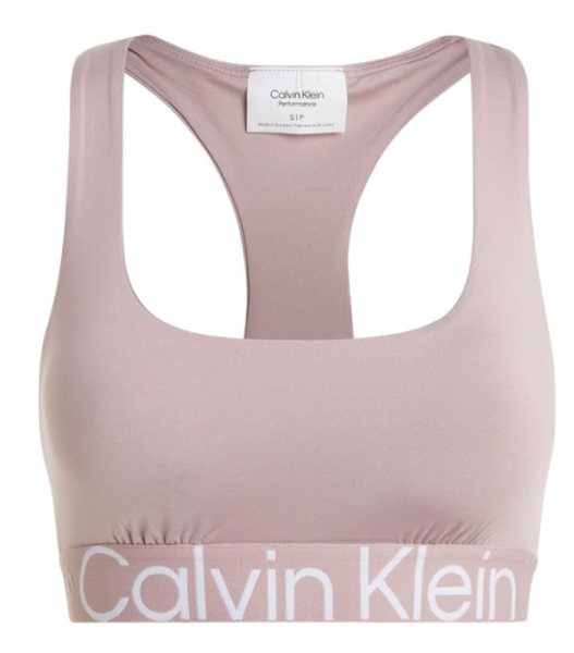 Büstenhalter Calvin Klein Medium Support Sports Bra - gray rose