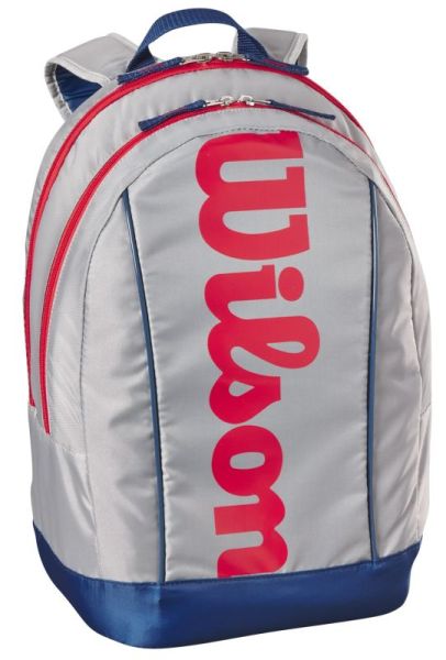 Tenisa mugursoma Wilson Junior Backpack - light grey/red/blue