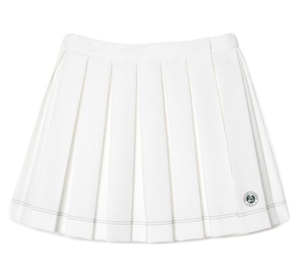 Gonna da tennis da donna Lacoste Sport Roland Garros Edition Pleated Skirt - white