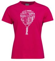 Tenisa T-krekls sievietēm Head Padel TYPO T-Shirt W - magenta