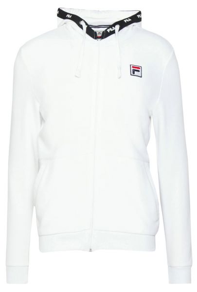 Herren Tennissweatshirt Fila Sweatjacket Benny M - white