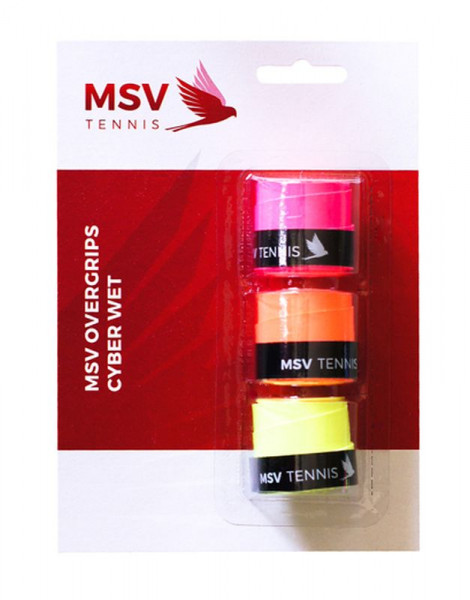Grips de tennis MSV Cyber Wet Overgrip multicolor 3P