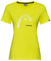 Дамска тениска Head Club Lara T-Shirt - yellow