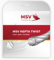 Teniska žica MSV Hepta Twist (12 m) - white
