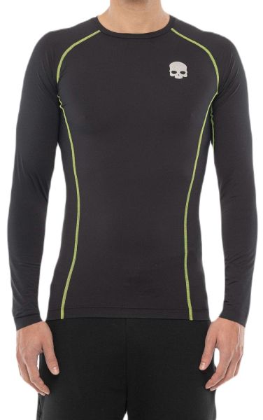 T-krekls vīriešiem Hydrogen Essential Second Skin Long-Sleeve - Melns