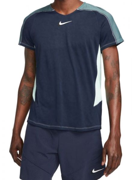Tricouri bărbați Nike Court Dri-Fit Slam Tennis Top M - obsidian/mineral slate/mint foam/white