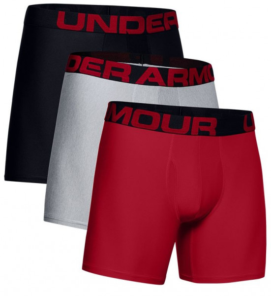 Men's Boxers Under Armour Tech 6in 3 Pack - black