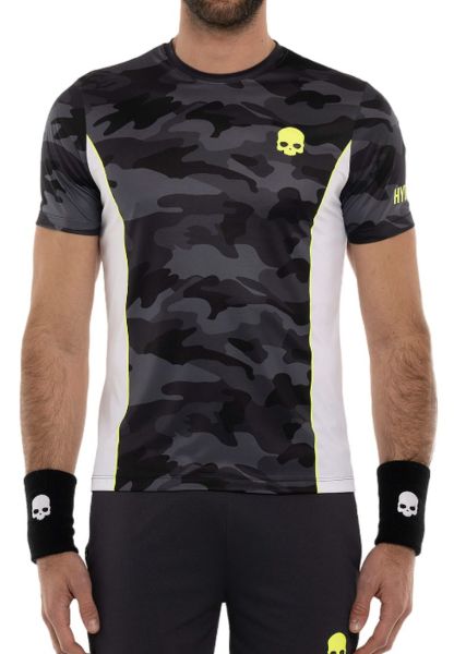 T-krekls vīriešiem Hydrogen Camo Tech T-Shirt - anthracite camuflage/yellow fluo