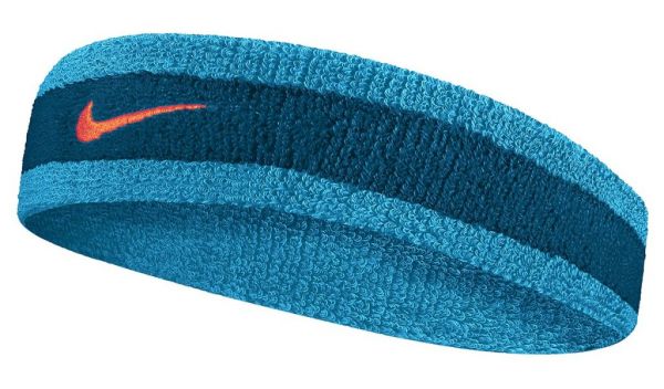 Frottee Stirnband Nike Swoosh Headband - marina/laser blue/rush orange