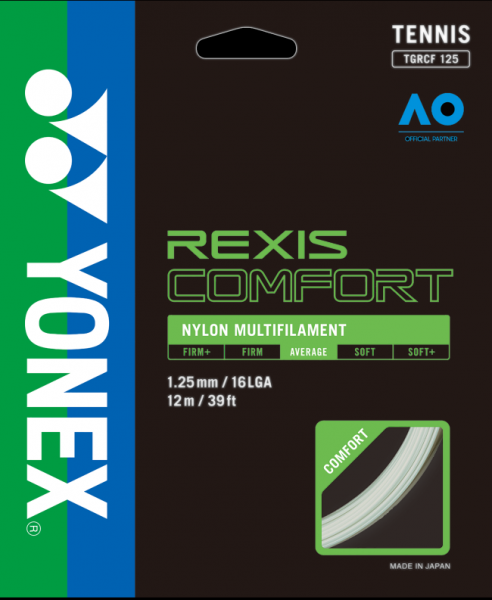 Tennis-Saiten Yonex Rexis Comfort (12 m) - white