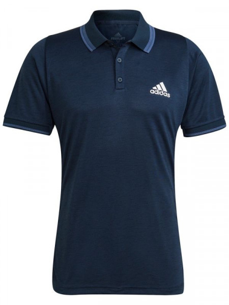 Herren Tennispoloshirt Adidas Freelife Polo Shirt M - crew navy/white/crew blue