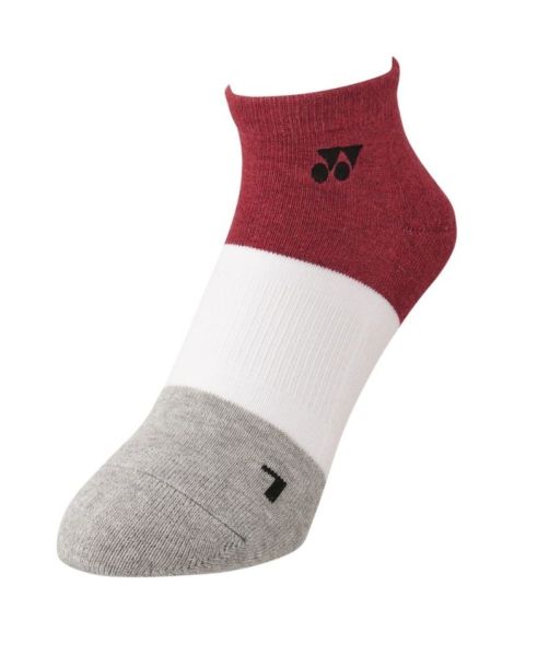 Tenisa zeķes Yonex Low Cut 3D Ergo Sport Tech Socks 1P - deep red