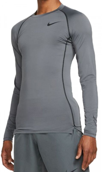 Odzież kompresyjna Nike Pro Dri-Fit Tight Top LS M - iron grey/black/black