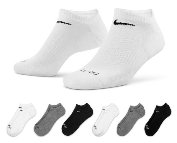 Zokni Nike Everyday Plus Cushioned Training No-Show Socks 6P - multicolor