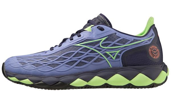 Chaussures de padel pour hommes Mizuno Wave Enforce Tour Padel - lolite/techngreen/navy blue